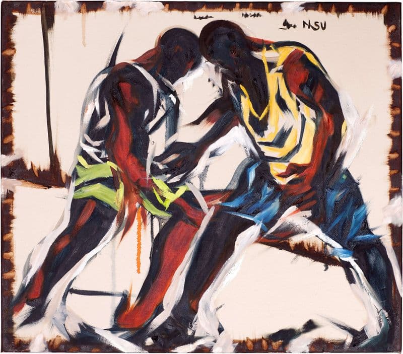 2 wrestlers